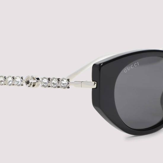  구찌 안경 아세테이트 선글라스 블랙 실버 - GUCCI