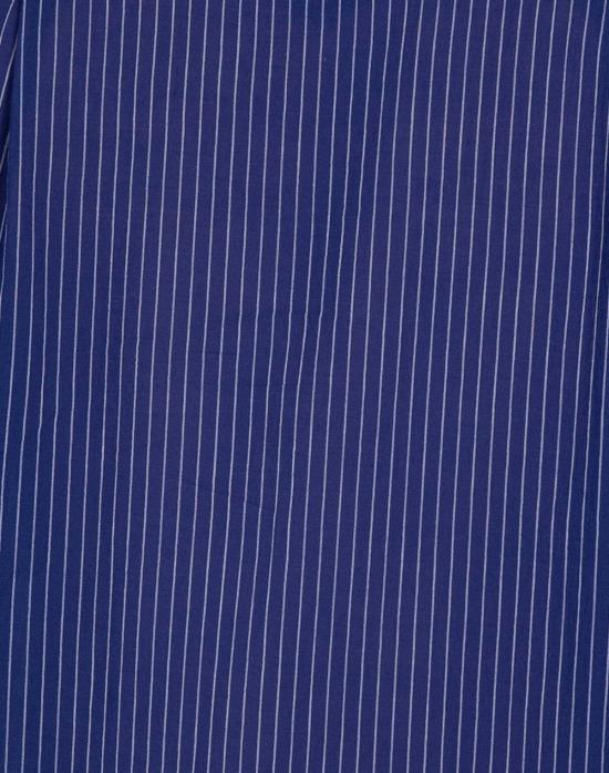  Graphia New York 긴팔 셔츠 그라피아 뉴욕 리암 밴드 칼라 긴팔  블루/화이트 스트라이프 - GRAPHIA NEW YORK