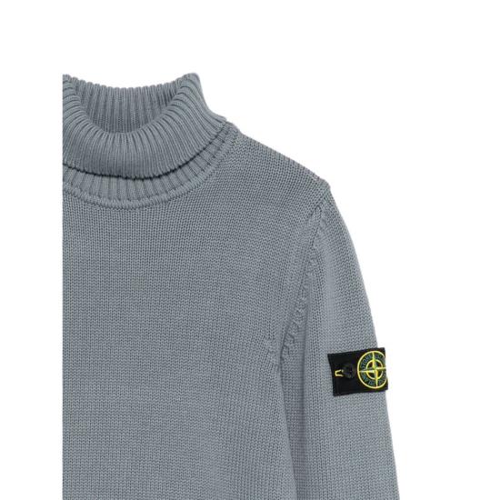  [키즈] 스톤 아일랜드 풀오버 키즈  스웨터 그레이 - STONE ISLAND