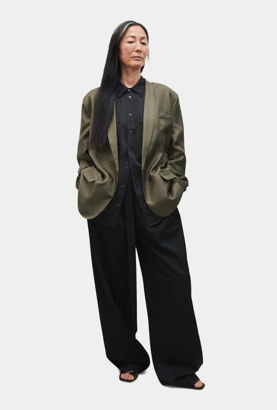  실크 런드리 수트 자켓 트윌 마이애미 블레이저 파인