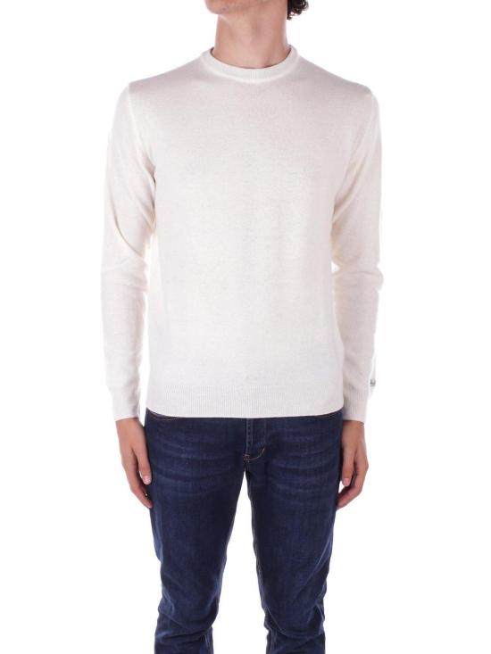  울리치 스웨터 로고 자수 크루넥 점퍼 밀키 크림