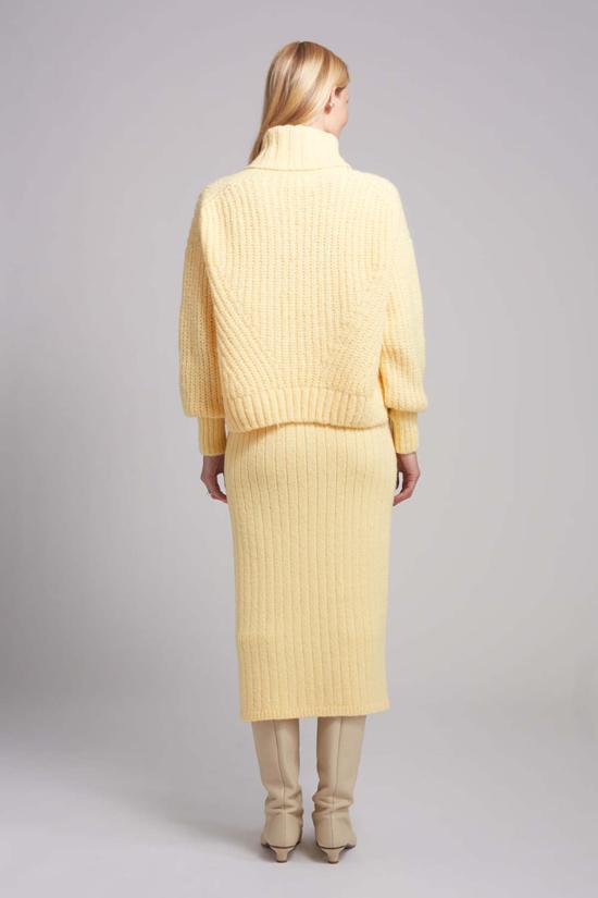  일레븐 식스 미디 스커트 피아 튜브 스커트 - ELEVEN SIX