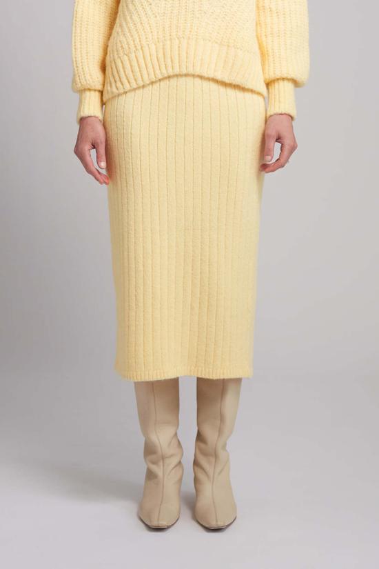  일레븐 식스 미디 스커트 피아 튜브 스커트