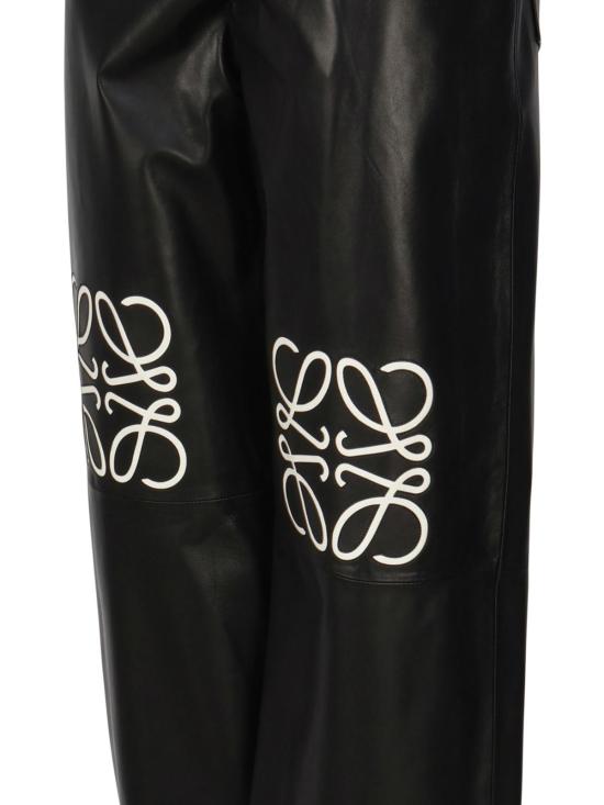  로에베 스트레이트 팬츠 아나그램 배기 팬츠 블랙 - LOEWE