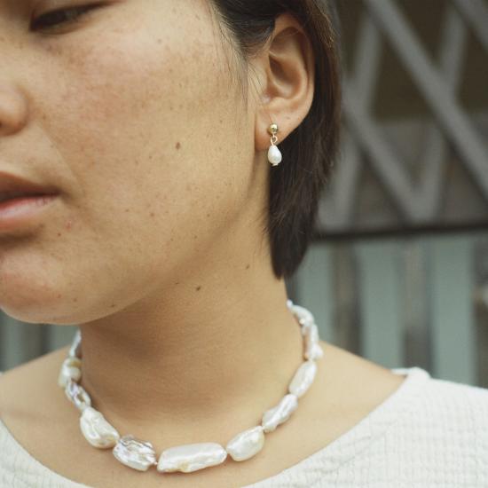  크레시오니 이어링 미니 페를라 - CRESCIONI