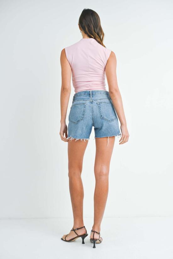  Just Black Denim 숏팬츠 저스트 블랙 데님 A라인 반바지 - OTHER BRANDS