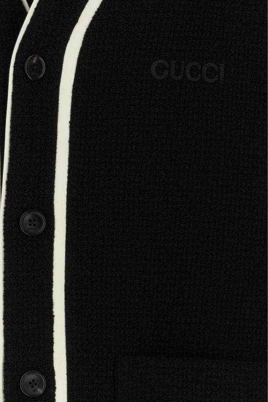  구찌 가디건 울 블렌드  블랙 - GUCCI