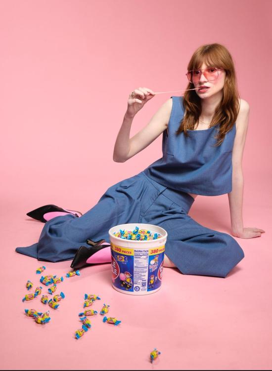  메그 블라우스 스퀘어 탑