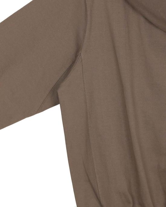  FAVRICS 자켓 패브릭 투웨이 지퍼업 반소매 후드티 모카색 - OTHER BRANDS