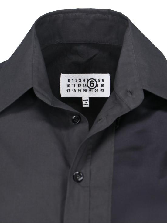  MM6 메종마르지엘라 셔츠 Mm6 메종 마르지엘라 클래식 셔츠 블랙