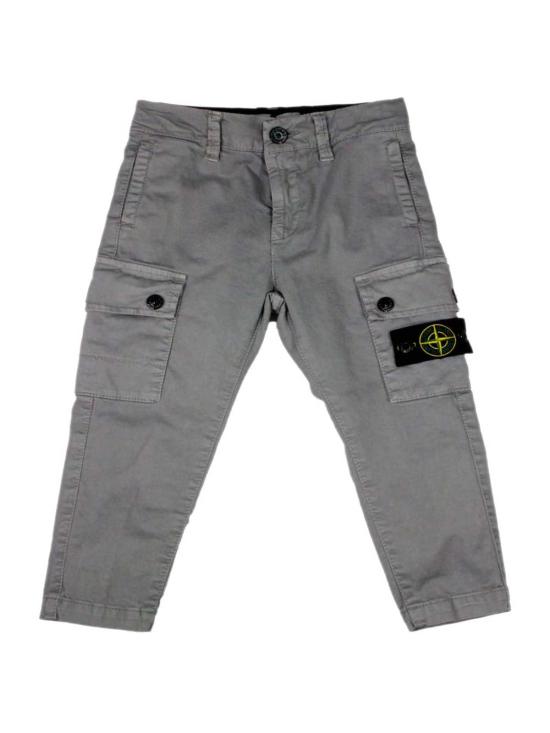  [키즈] 스톤 아일랜드 스트레이트 팬츠 키즈  바텀스 그레이