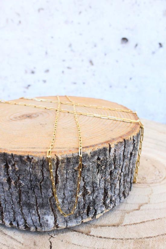  Amazon 목걸이/팬던트 아마존 2mm 페이퍼클립 체인 14k 골드 필드/스털링 실버