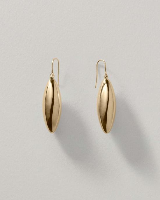  아니카 이네즈 이어링 대형 길쭉한 타원형 귀걸이 - ANNIKA INEZ