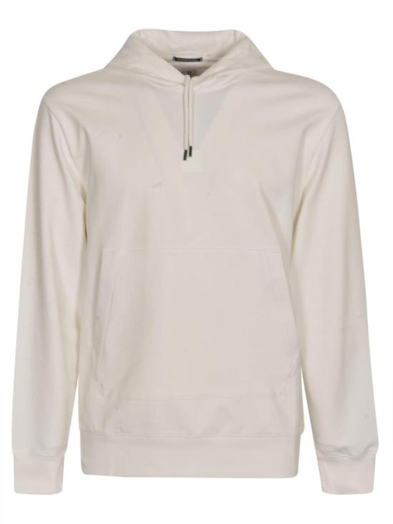  씨피 컴퍼니 긴팔 티셔츠 C.P. 컴퍼니 메트로폴리스 스트레치 플리스 로고 스웨트셔츠 화이트