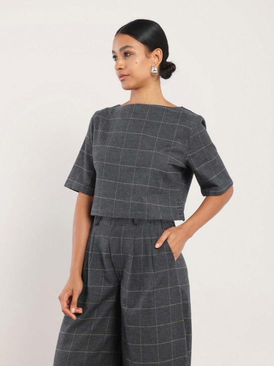  나지라 민소매 티셔츠 리아단 탑 - NAZEERAH