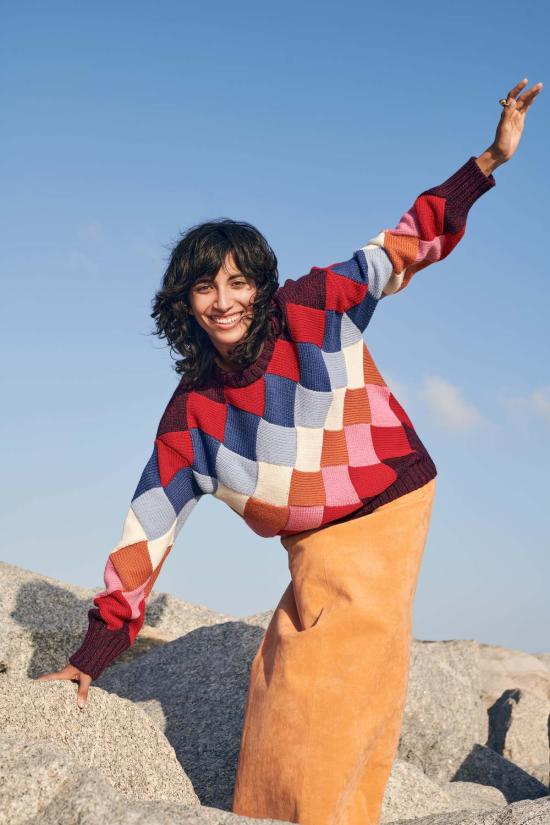  지지 니트웨어 스웨터 바스켓 위브 - GIGI KNITWEAR