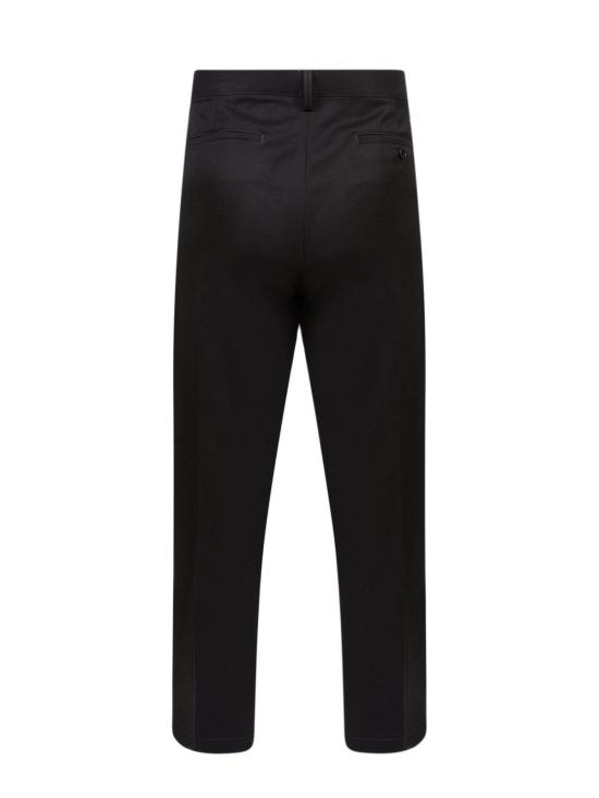  마르니 스트레이트 팬츠 와이드 레그 플리츠 팬츠 블랙 - MARNI