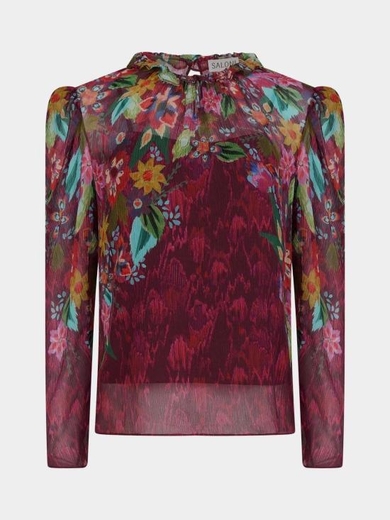  살로니 블라우스 멜 B 탑 아스틸베 부케 - SALONI