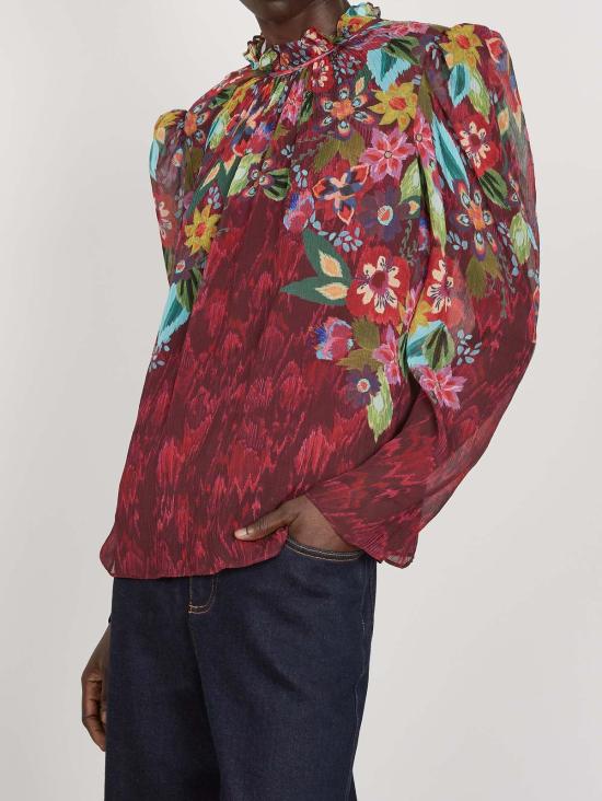  살로니 블라우스 멜 B 탑 아스틸베 부케 - SALONI