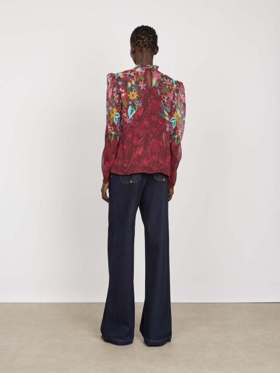  살로니 블라우스 멜 B 탑 아스틸베 부케 - SALONI