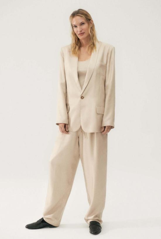  실크 런드리 수트 자켓 트윌 마이애미 블레이저 헤이즐넛 - SILK LAUNDRY