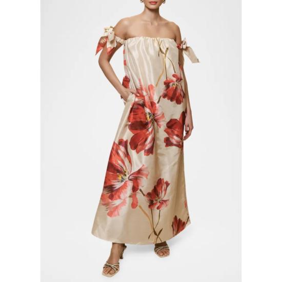  Hutch 롱 원피스 허치 아이리스 드레스 토프/레드