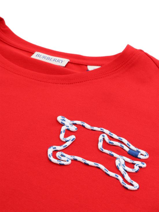  [키즈] 버버리 트레이닝 상의 아동용 티셔츠 (빨간색) - BURBERRY