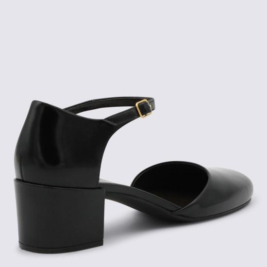  더로우 힐/펌프스 더 로우 가죽 펌프스 블랙 - THE ROW