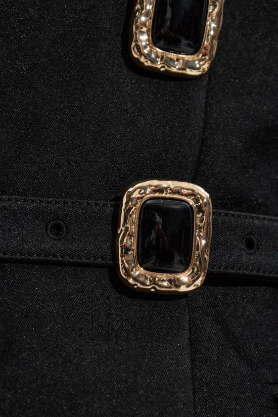  셀프 포트레이트 점프수트 오프숄더  블랙 - SELF PORTRAIT