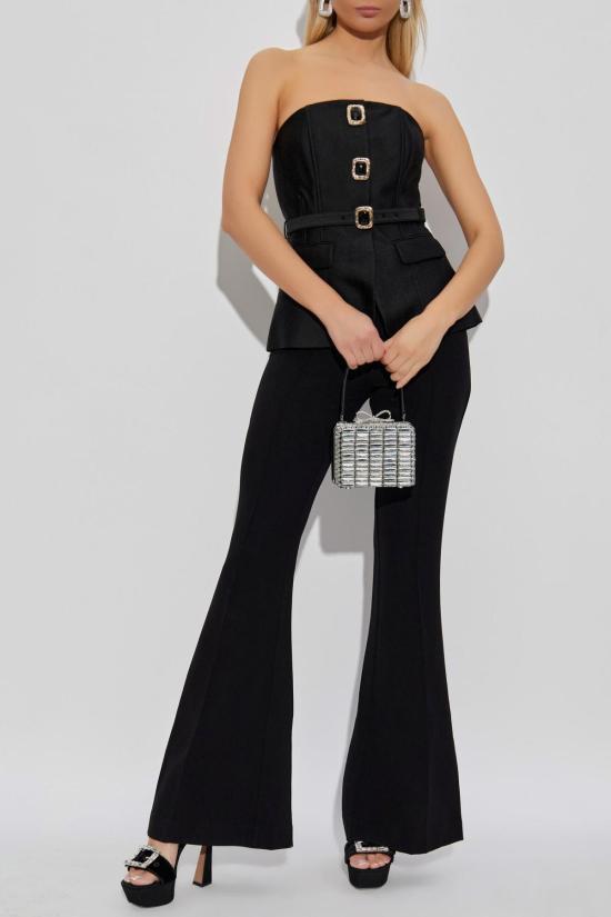  셀프 포트레이트 점프수트 오프숄더  블랙 - SELF PORTRAIT