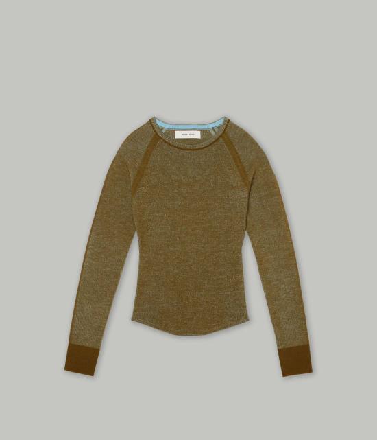  사야카 다비스 뉴욕 블라우스 사야카 데이비스 뉴욕 콤보 골지 크루넥 탑 - SAYAKA DAVIS NEW YORK