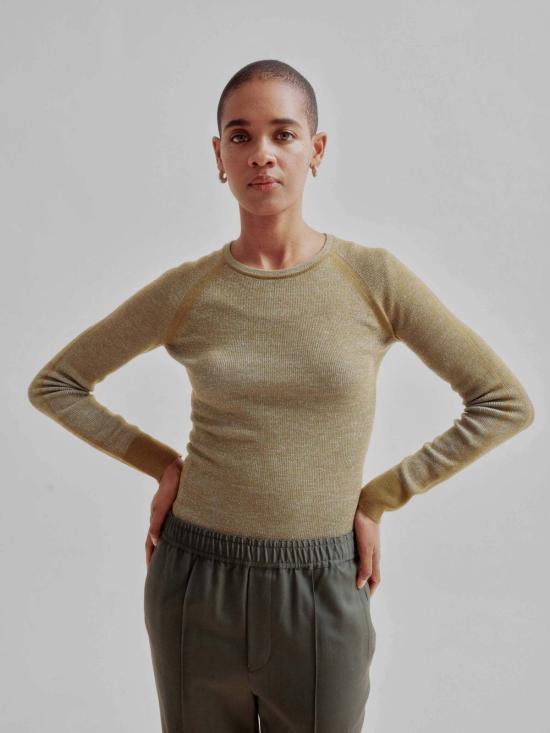  사야카 다비스 뉴욕 블라우스 사야카 데이비스 뉴욕 콤보 골지 크루넥 탑 - SAYAKA DAVIS NEW YORK