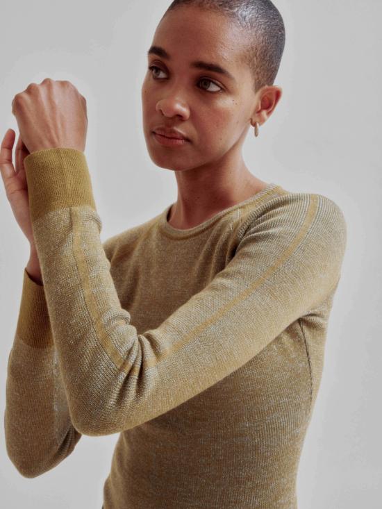  사야카 다비스 뉴욕 블라우스 사야카 데이비스 뉴욕 콤보 골지 크루넥 탑 - SAYAKA DAVIS NEW YORK