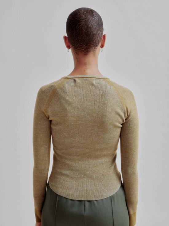  사야카 다비스 뉴욕 블라우스 사야카 데이비스 뉴욕 콤보 골지 크루넥 탑 - SAYAKA DAVIS NEW YORK