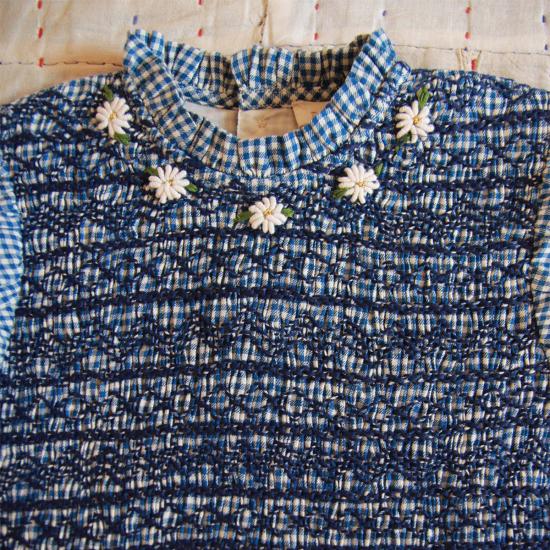  [키즈] 봉주르 블라우스 키즈  핸드스모크 블라우스 블루 비시 - BONJOUR