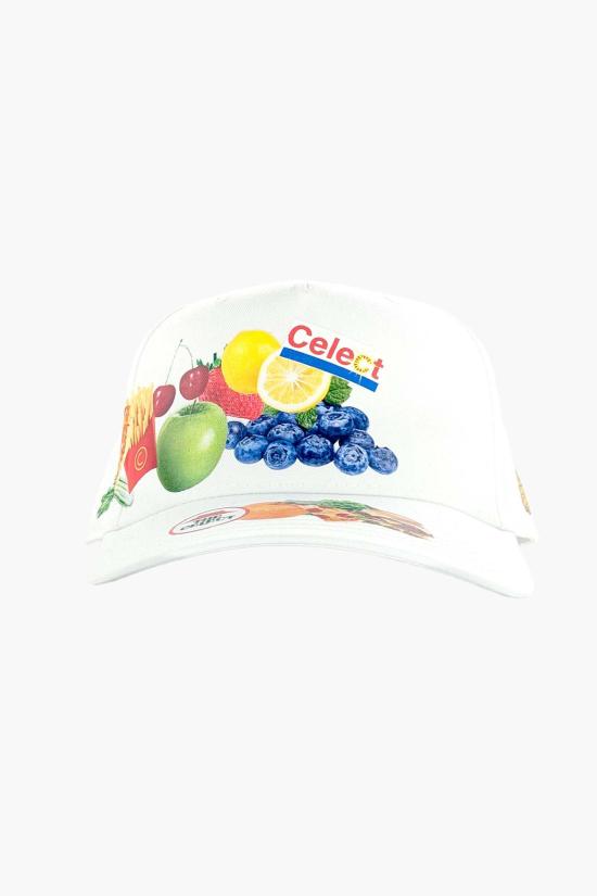  더 셀렉트 모자 셀렉트 페이크 푸드 미드 프로파일 캡 화이트
