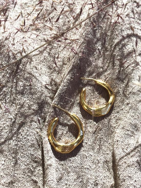  머큐리얼 스튜디오 이어링 미니 스무쉬 후프 - MERCURIAL STUDIO