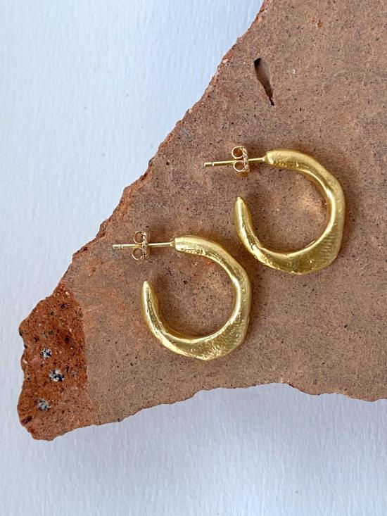  머큐리얼 스튜디오 이어링 미니 스무쉬 후프 - MERCURIAL STUDIO