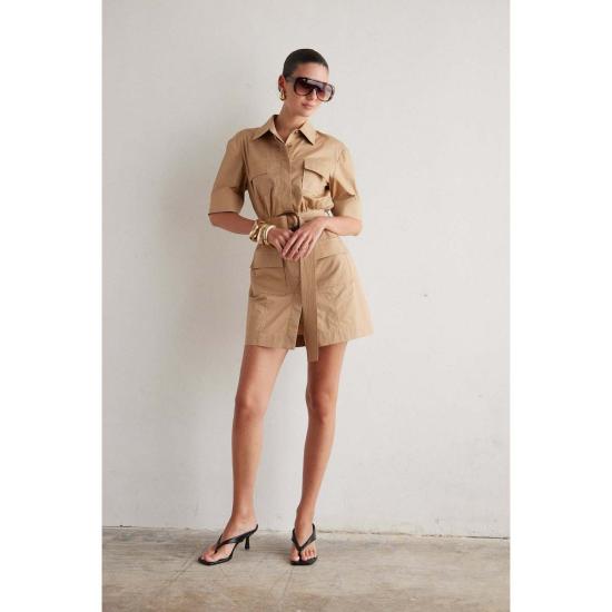  JS71 숏 원피스 Js71 라슨 드레스 카키