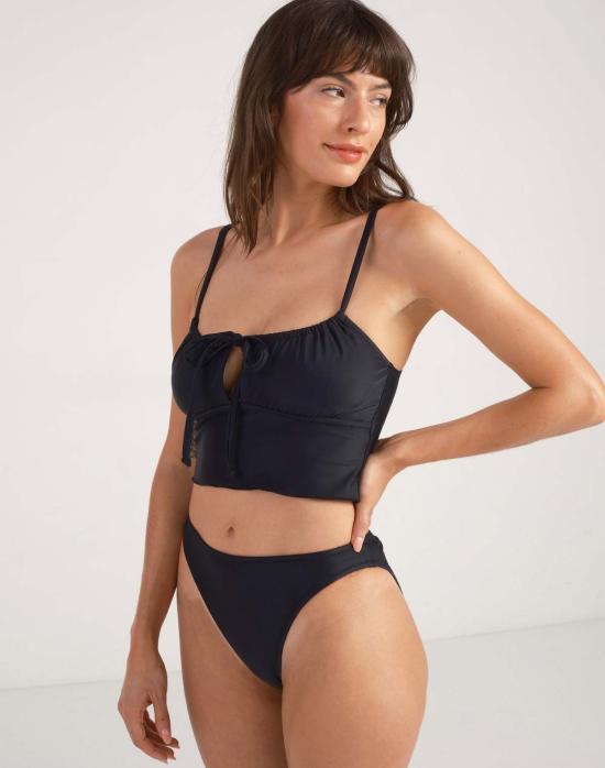  갈라마르 비키니 수영복 셀레나 크롭탑 느와르 - GALAMAAR