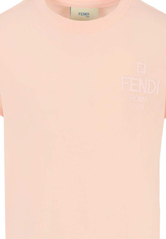  [키즈] 펜디 티셔츠 키즈 티셔츠 핑크 - FENDI