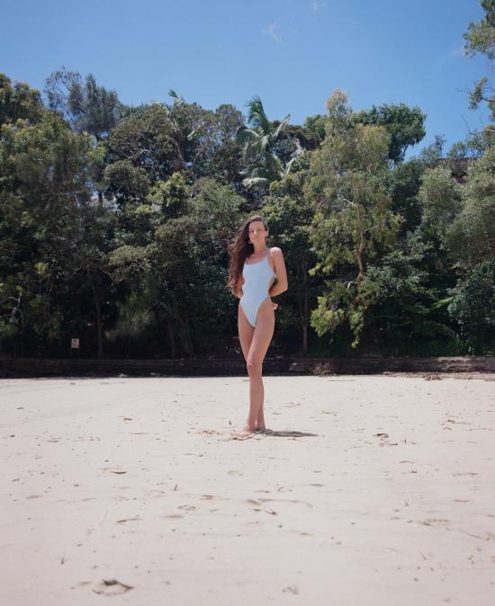  마레 퍼페투아 원피스 수영복 마레 페르페투아 더 버튼 원피스 스카이