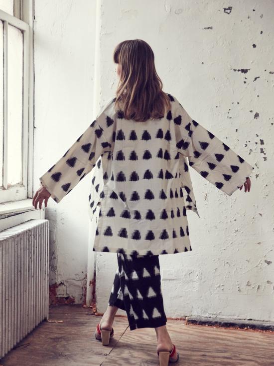  에이치 프레드릭손 자켓 H. Fredriksson 기모노 블랙 리넨 - H FREDRIKSSON