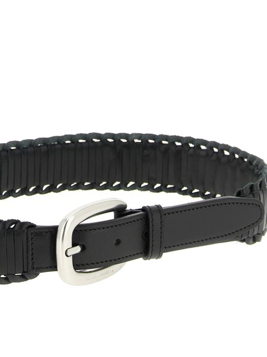  골든구스 레귤러 벨트 골든 구스 휴스턴  블랙 - GOLDEN GOOSE