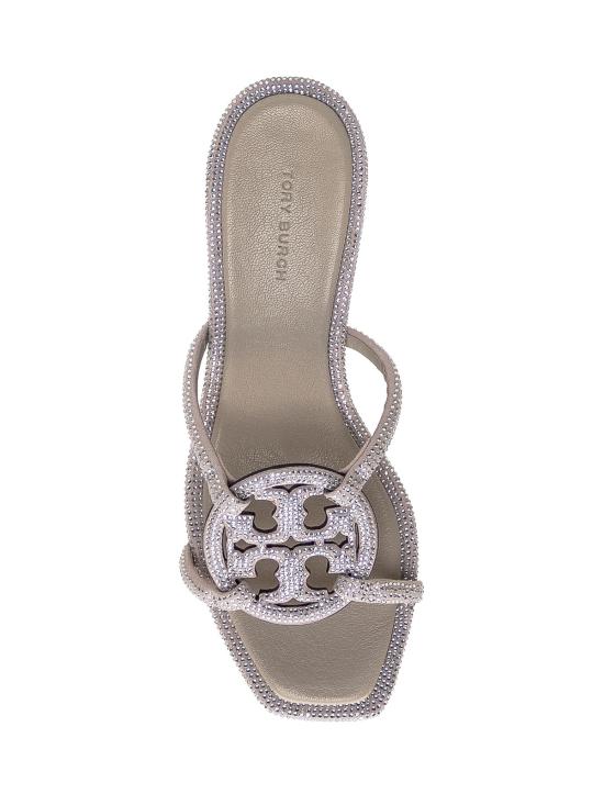  토리버치 샌들 지오 봄베 밀러 힐  스톤 그레이 - TORY BURCH