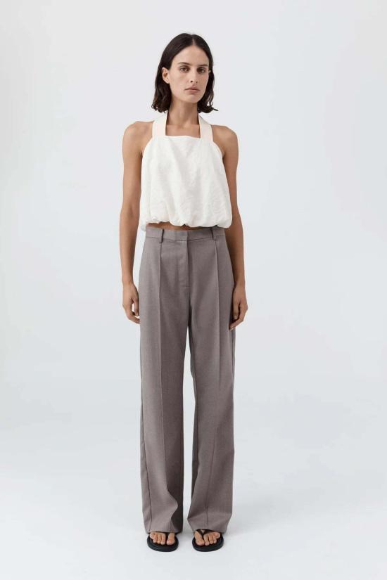  세인트아그니 블라우스 세인트 아그니 클라우드 트위스트 홀터탑 오프 화이트