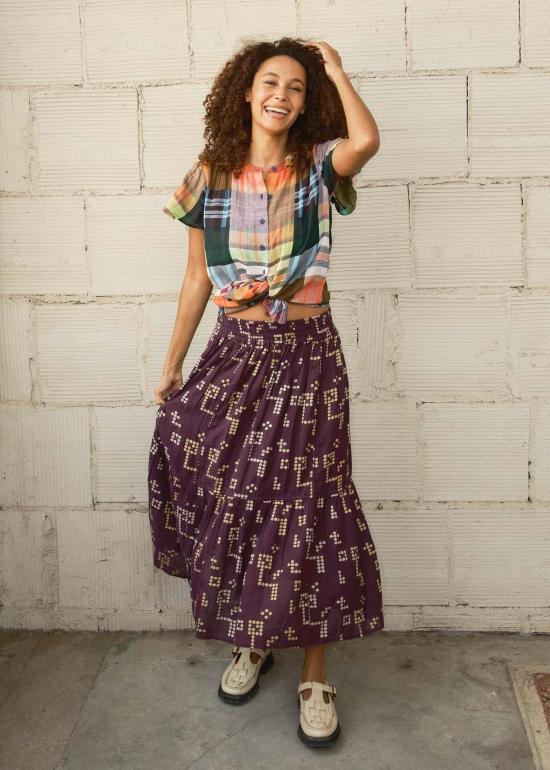  에이스 앤 지그 롱 스커트 에이스앤지그 라라 플라운스 스커트 - ACE & JIG