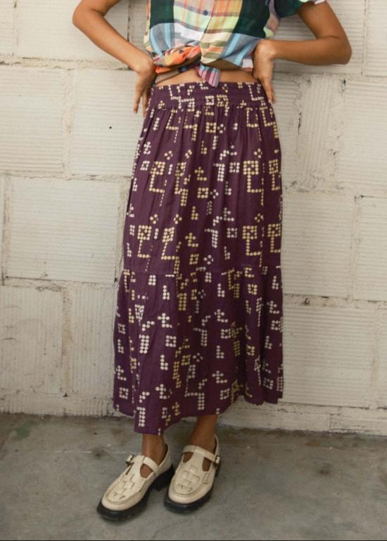  에이스 앤 지그 롱 스커트 에이스앤지그 라라 플라운스 스커트 - ACE & JIG