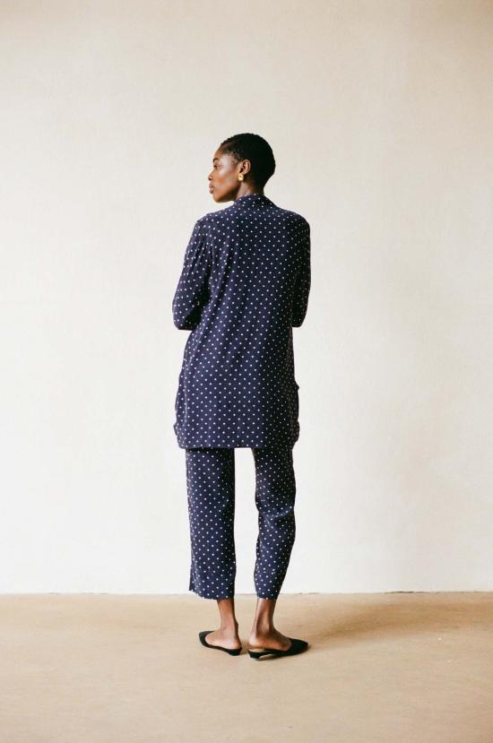  마리아 스탠리 수트 자켓 제임스 블레이저 도트 네이비 - MARIA STANLEY