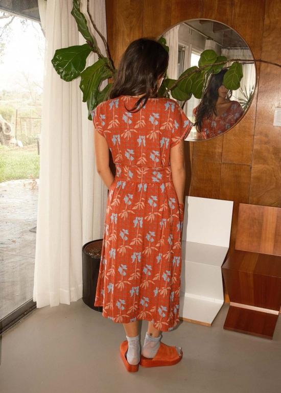  Ace & Jig 롱 원피스 에이스 앤 지그 앙투안 드레스 버드케이지 - ACE & JIG